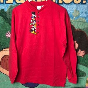 Vintage Disney Characters Henley Shirt